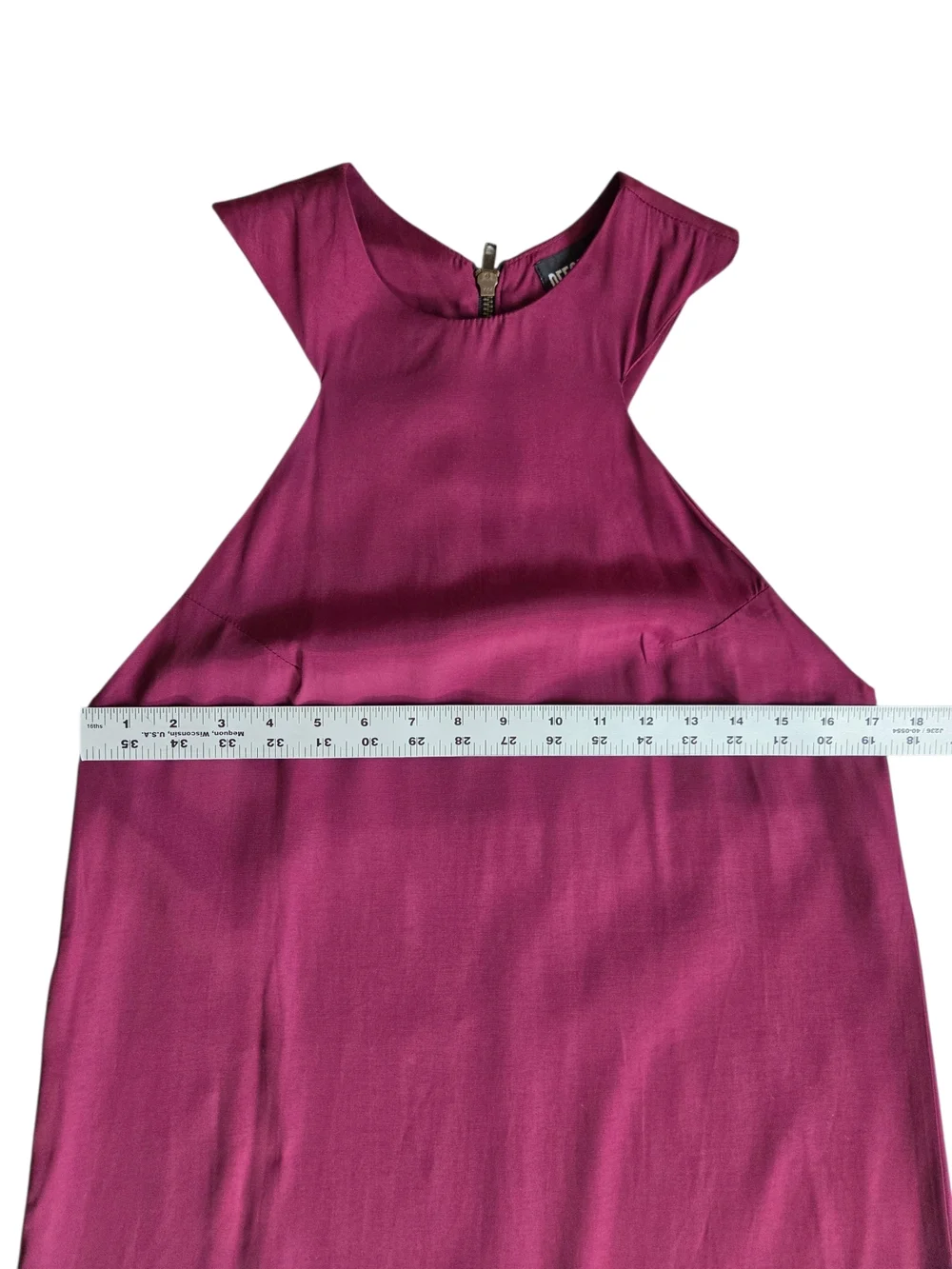 Reformation X Urban Renewal Burgundy Tank Cocktail Shift Dress Small - Picture 6 of 8